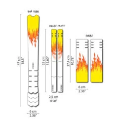 Sticker - Flames Pour Cadre Kids (SUR COMMANDE)