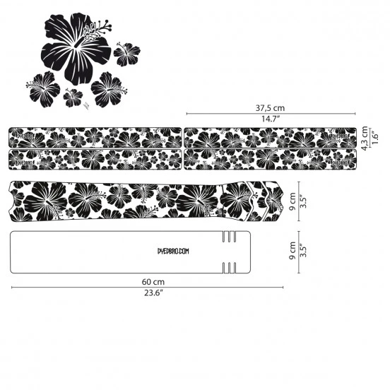 Sticker - Hawaiian Flowers (SUR COMMANDE)
